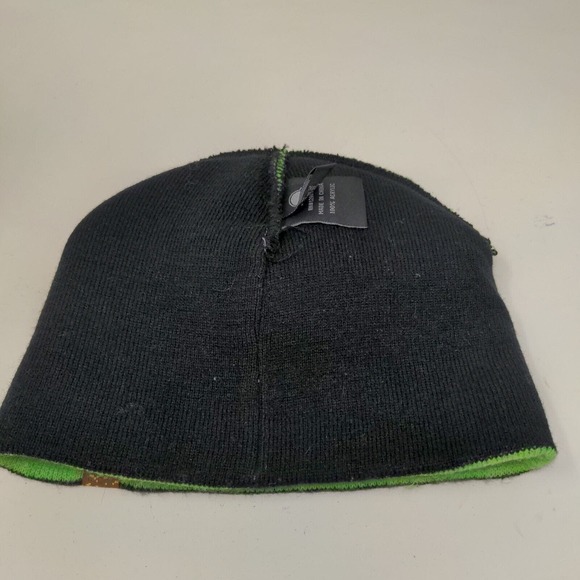 Jinx Boy's Knit Minecraft Beanie Cap Hat Green Creeper 100% Acrylic - Picture 7 of 10